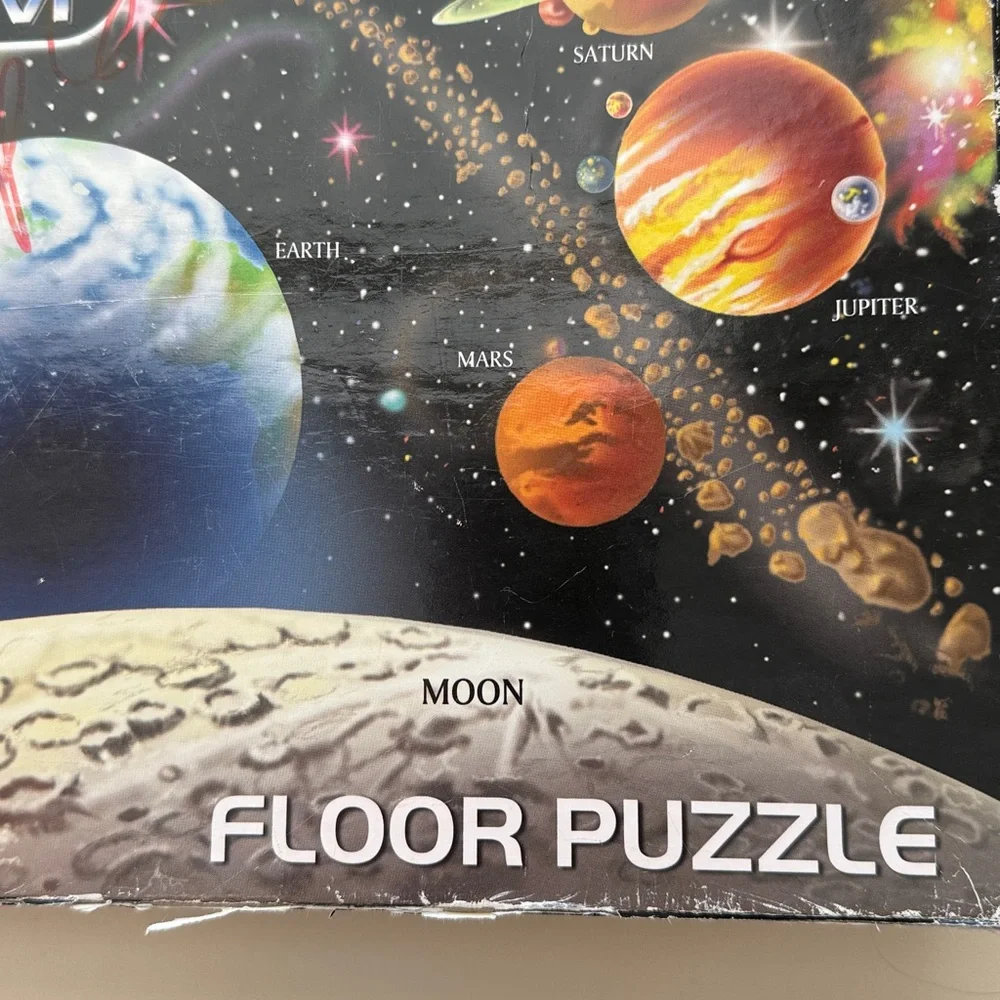 MELISSA & DOUG SOLAR SUSTEM JUMBO JIGSAW PUZZLE AGES 3+ (2 x 3 Feet) 48 PIECE